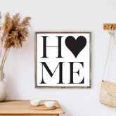 Home and Heart Wood Sign